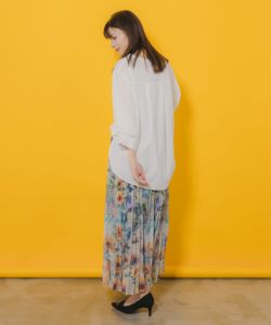 552231：ひまわりコラージュ柄プルオーバーの通販-ScoLar
