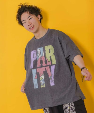 343145：よじ登りクマ刺繍 チェック柄BIGシャツの通販-ScoLar