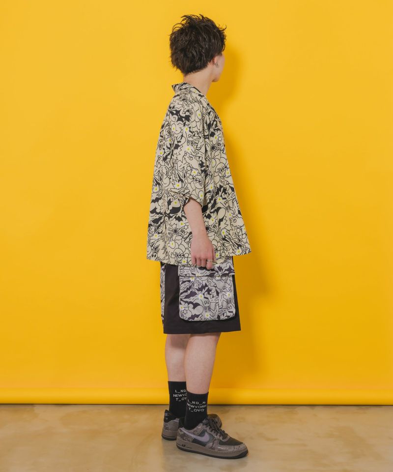 パリティのモンスター柄シャツ-5