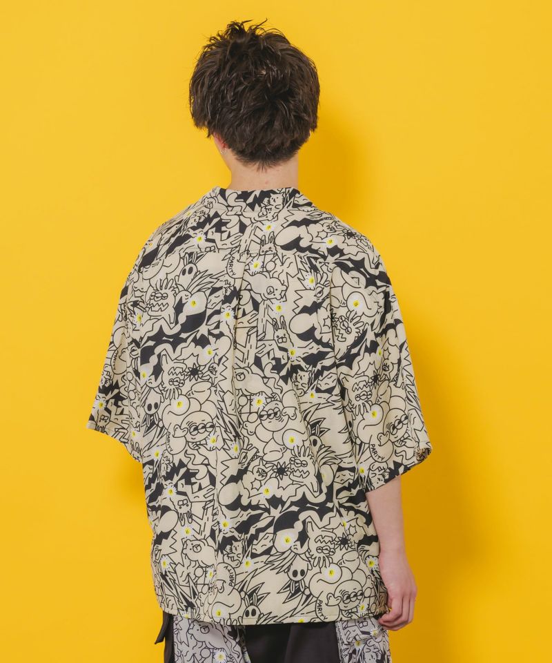 パリティのモンスター柄シャツ-6