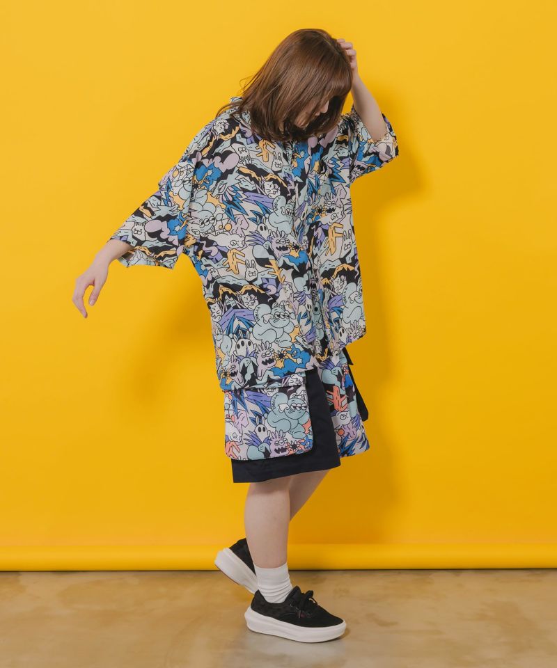 パリティのモンスター柄シャツ-16