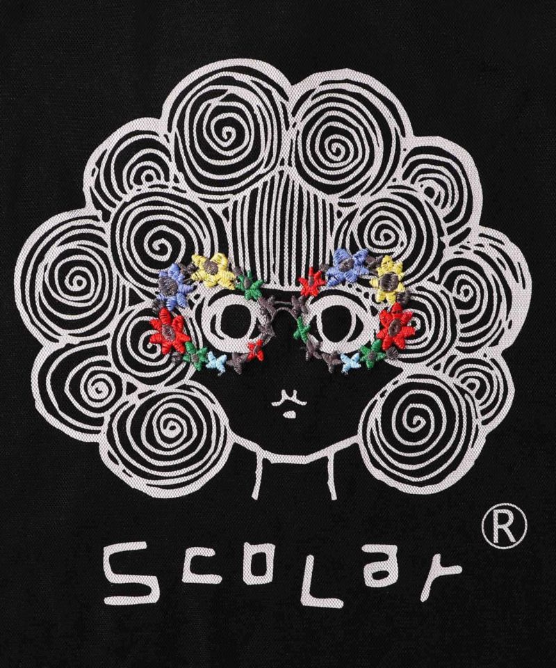 花メガネ刺繍 スカラーちゃんチュール重ねプルオーバー-11