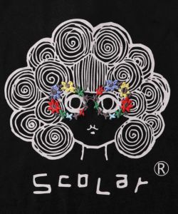 花メガネ刺繍 スカラーちゃんチュール重ねプルオーバー-11