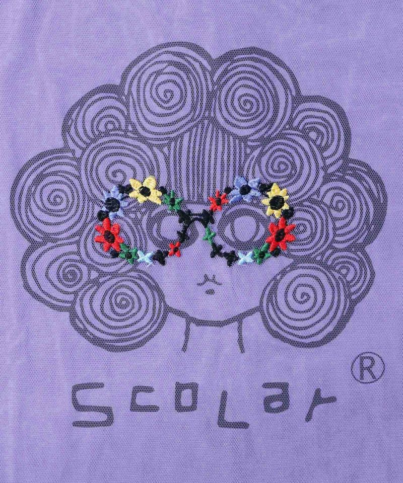 花メガネ刺繍 スカラーちゃんチュール重ねプルオーバー-13