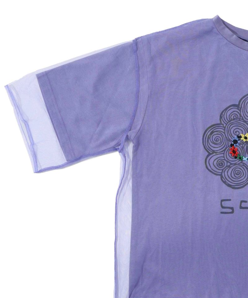 花メガネ刺繍 スカラーちゃんチュール重ねプルオーバー-22