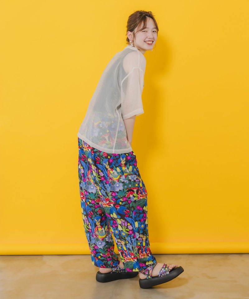 眼鏡リボンネコ柄シアープルオーバー-4