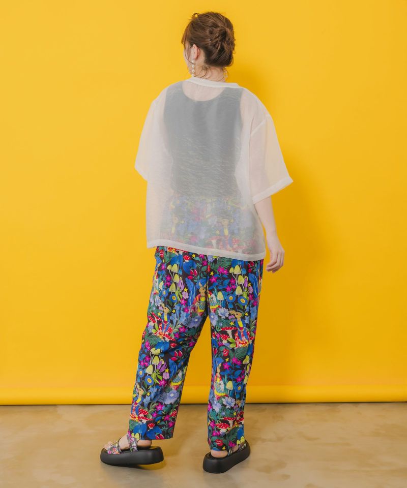 眼鏡リボンネコ柄シアープルオーバー-6