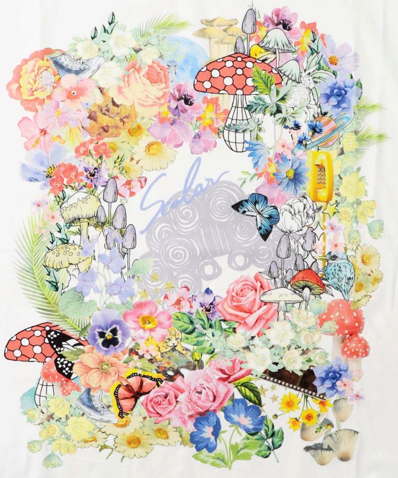 花柄スカラーちゃん 接触冷感Tシャツ-9