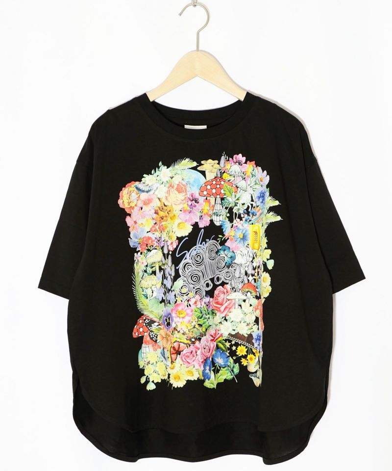 花柄スカラーちゃん 接触冷感Tシャツ-10