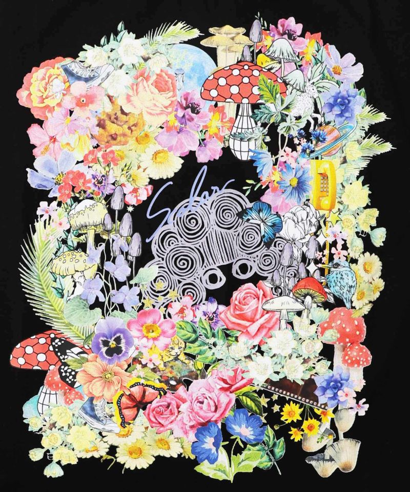 花柄スカラーちゃん 接触冷感Tシャツ-11