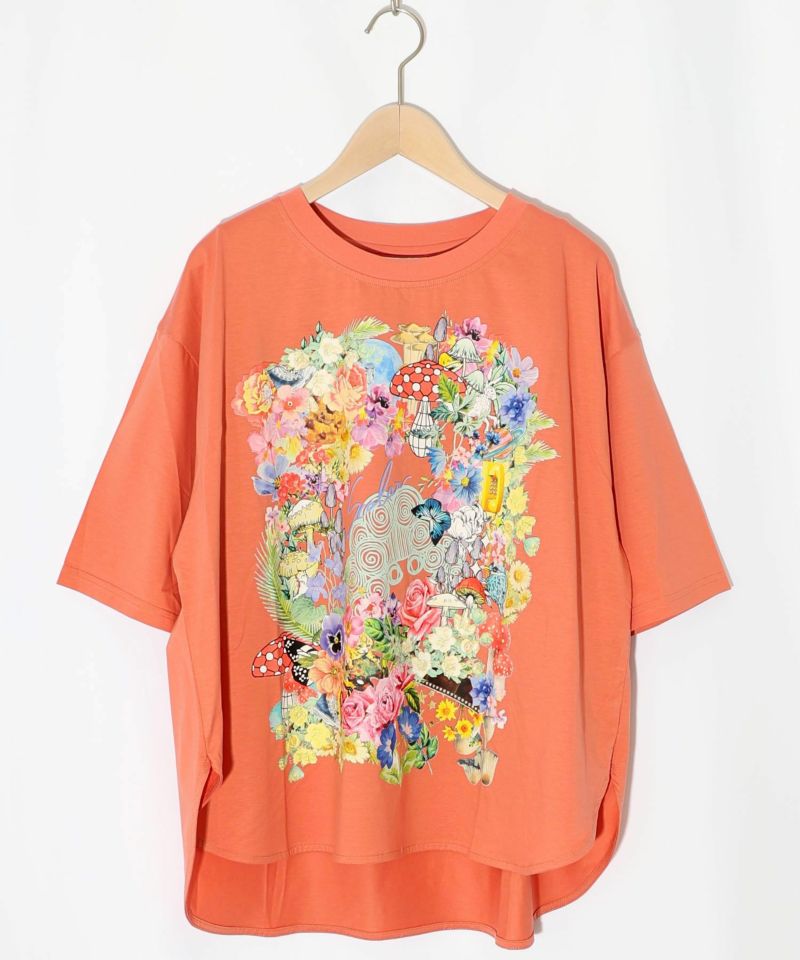 花柄スカラーちゃん 接触冷感Tシャツ-12
