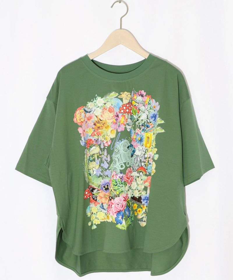 花柄スカラーちゃん 接触冷感Tシャツ-14