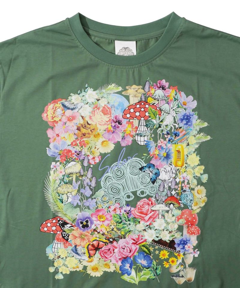 花柄スカラーちゃん 接触冷感Tシャツ-16