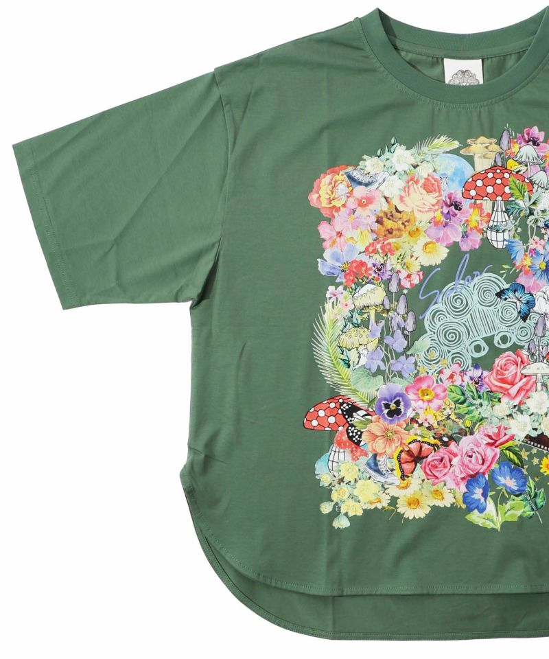 花柄スカラーちゃん 接触冷感Tシャツ-17