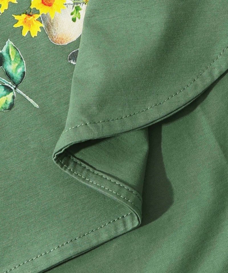 花柄スカラーちゃん 接触冷感Tシャツ-18