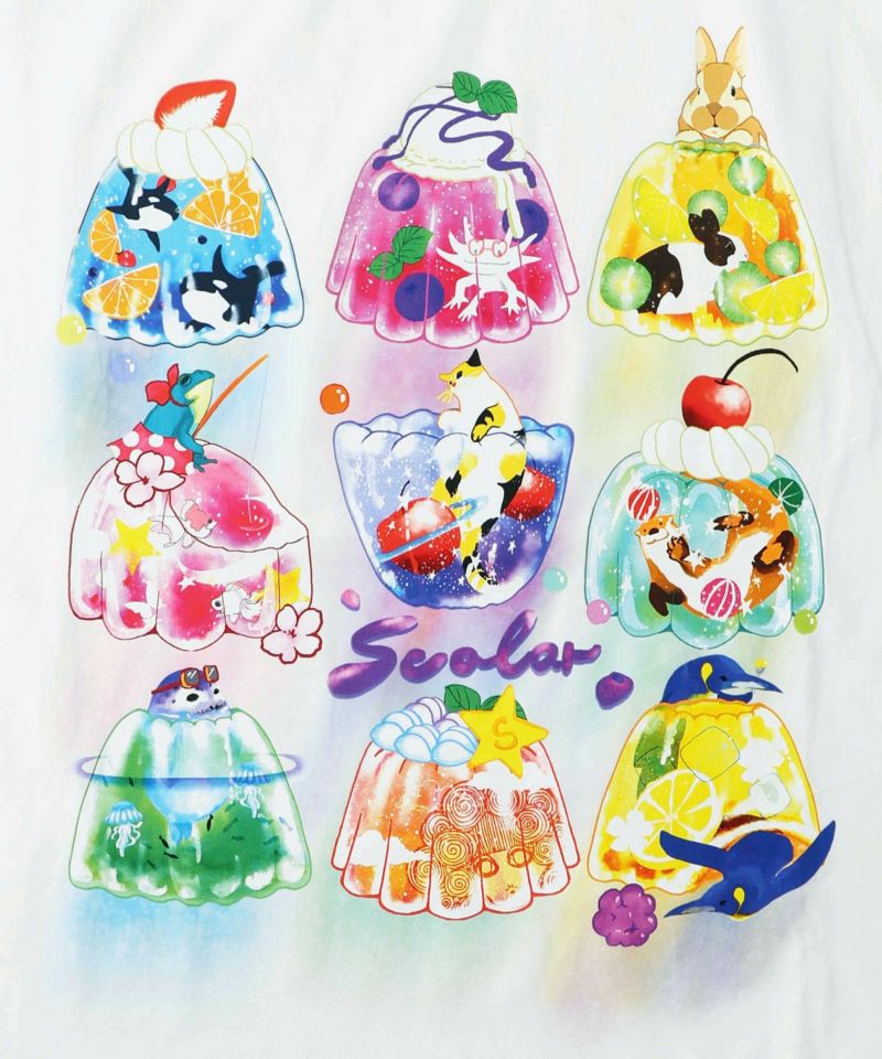 アニマルゼリー柄 接触冷感Tシャツ-8