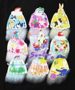 アニマルゼリー柄 接触冷感Tシャツ-10