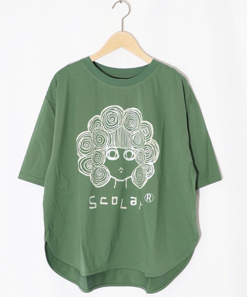 スカラー箔プリント 接触冷感Tシャツ-13