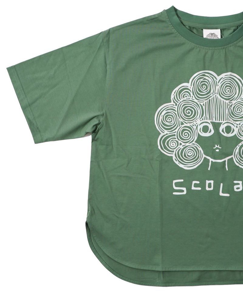 スカラー箔プリント 接触冷感Tシャツ-16