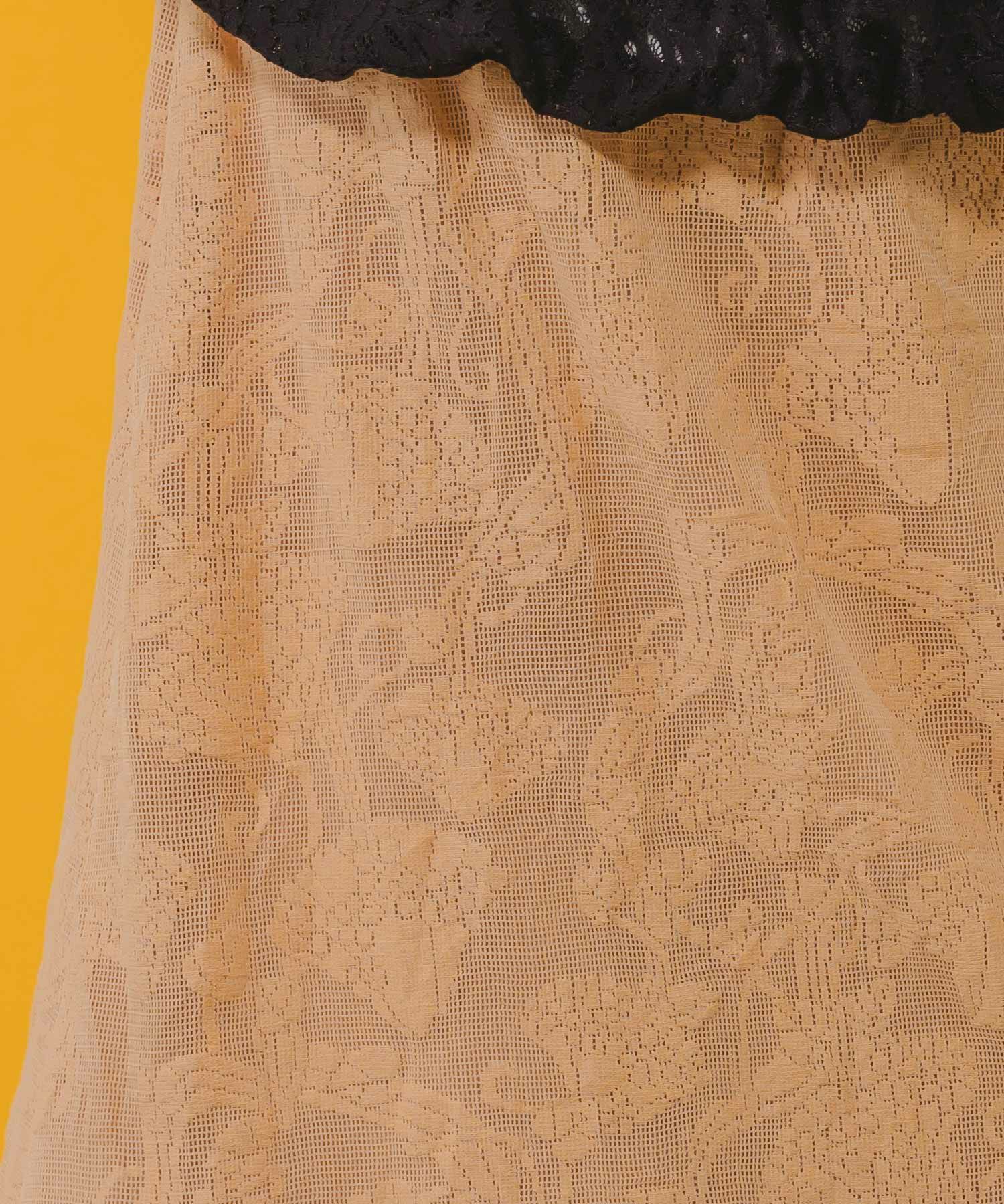 152655：オリジナルキノコ柄レーススカートの通販-ScoLar 