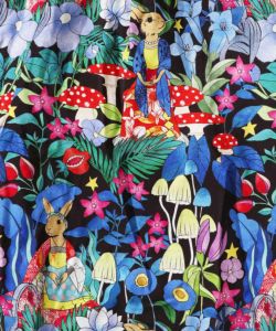 コラージュ・キノコ柄 2柄展開パンツ-12