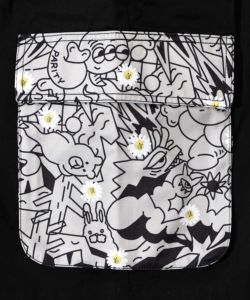 パリティのモンスター柄 切替ハーフパンツ-11