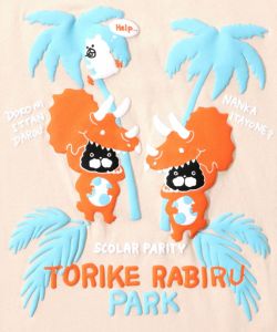 トリケラビル発泡プリントTシャツ-8
