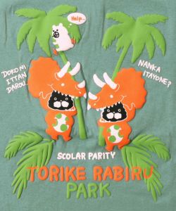 トリケラビル発泡プリントTシャツ-14