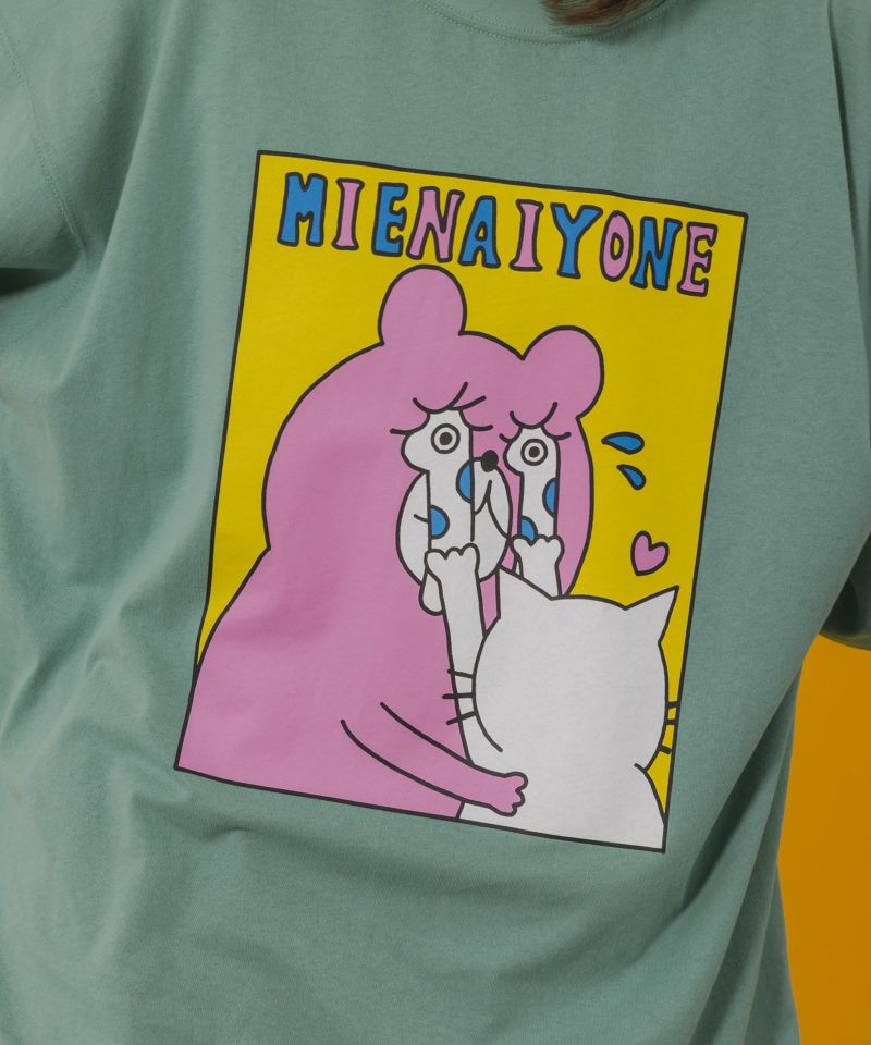 ネコとクマとチンアナゴ柄 BIG-Tシャツ-6