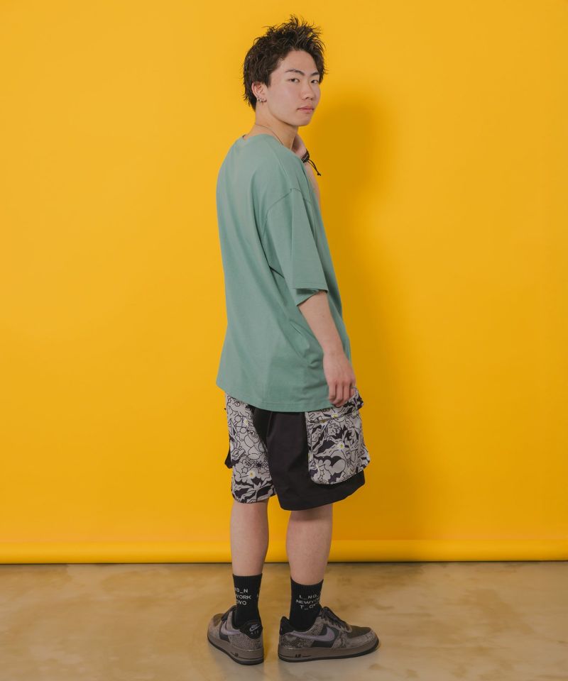 ネコとクマとチンアナゴ柄 BIG-Tシャツ-19
