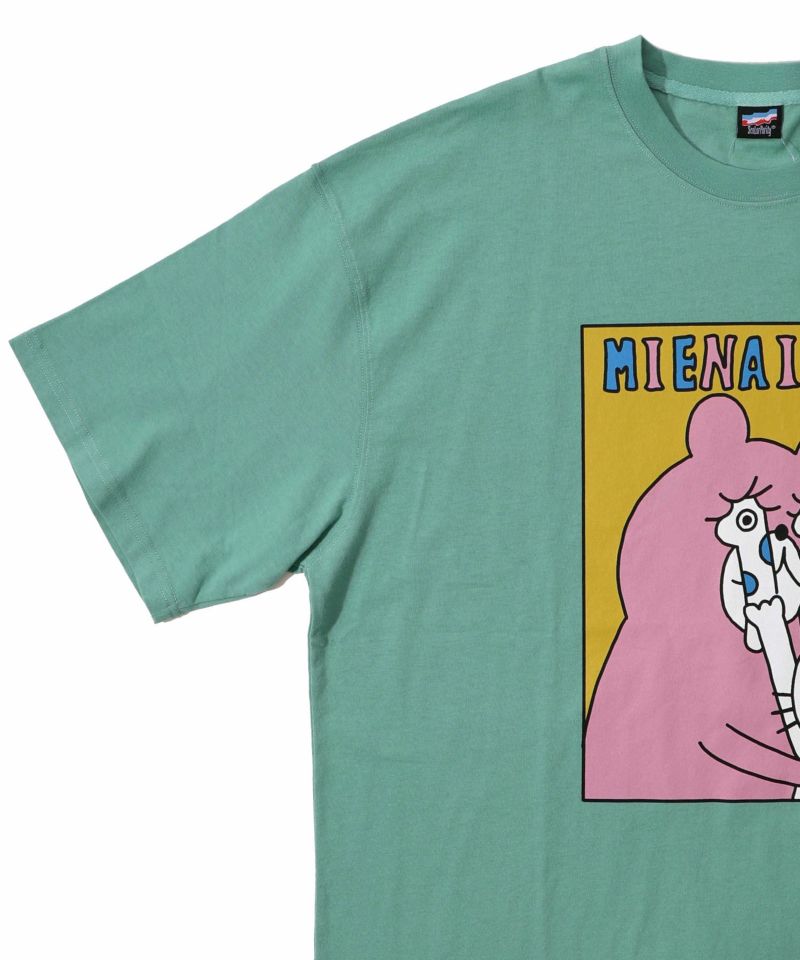 ネコとクマとチンアナゴ柄 BIG-Tシャツ-24