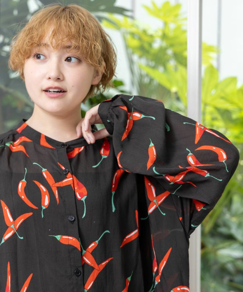 仲宗根泉(HY)コラボ 島とうがらし柄ワンピース-19