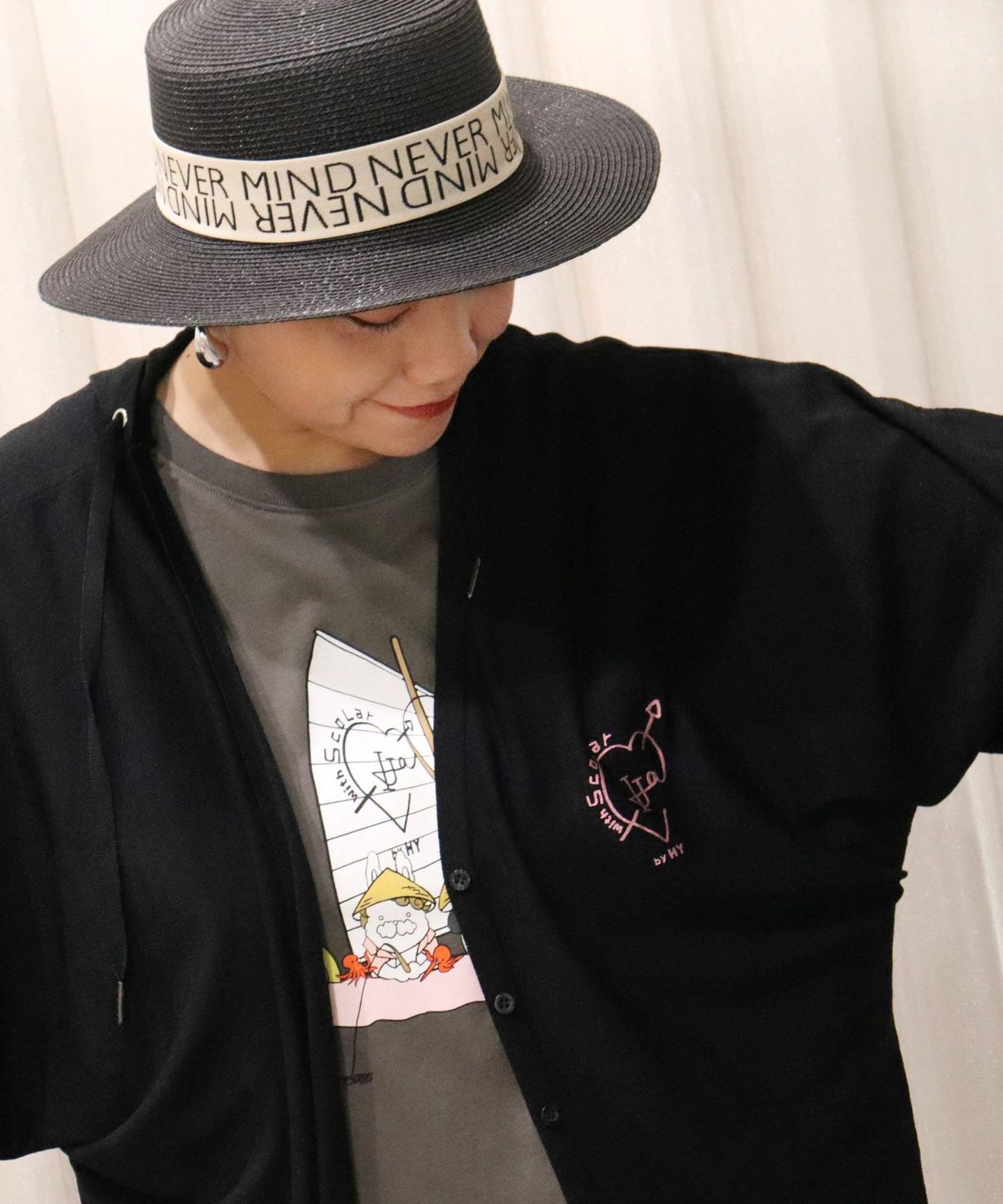 仲宗根泉(HY)コラボ 接触冷感ロゴカーディガン-5