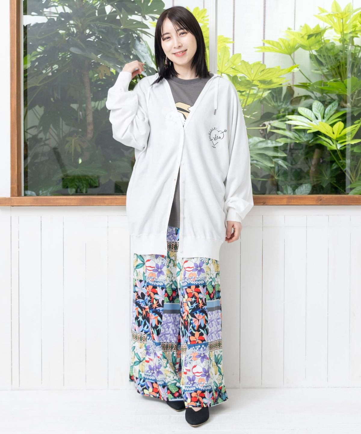 仲宗根泉(HY)コラボ 接触冷感ロゴカーディガン-11