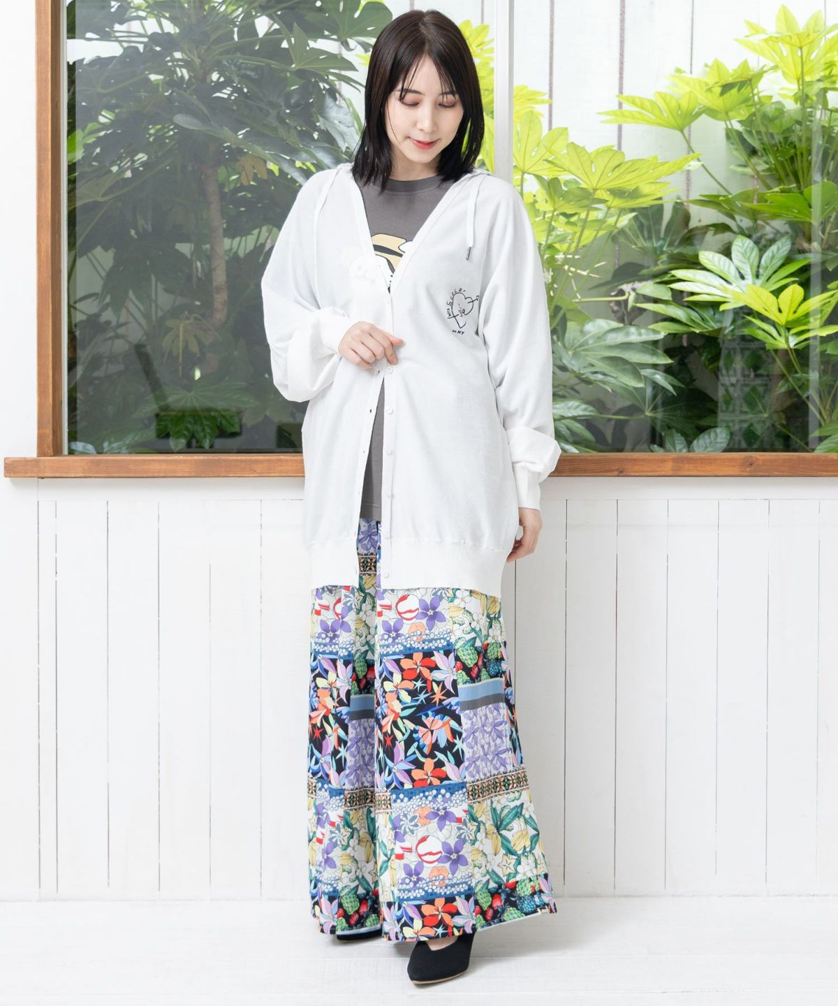 仲宗根泉(HY)コラボ 接触冷感ロゴカーディガン-12