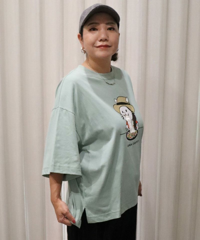 仲宗根泉(HY)コラボ そうめんチャンプルー柄Tシャツ-7