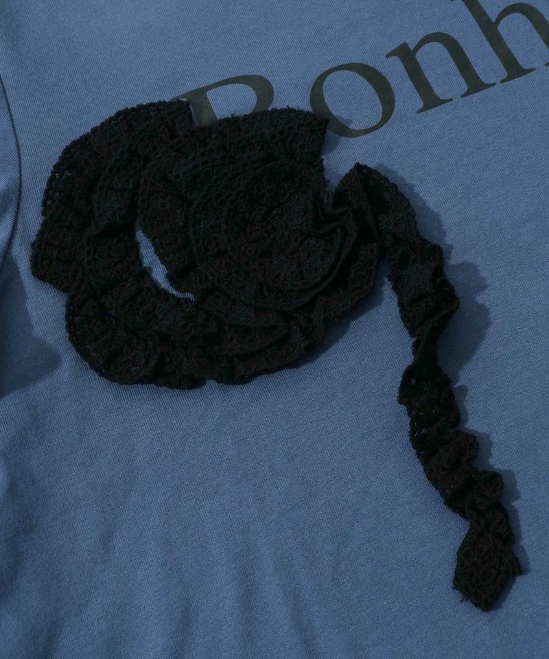 ボヌールロゴ レーステープTシャツ-15