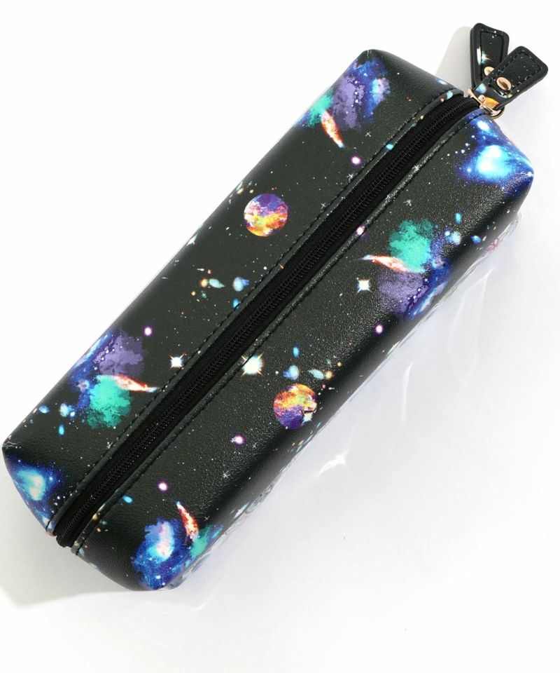 宇宙とくらげ柄のクリアペンポーチ-6
