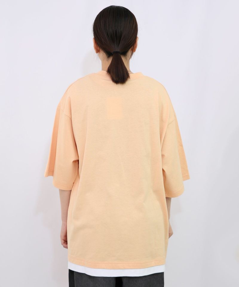 ネコ好きおばけうさぎUFO柄Tシャツ-21
