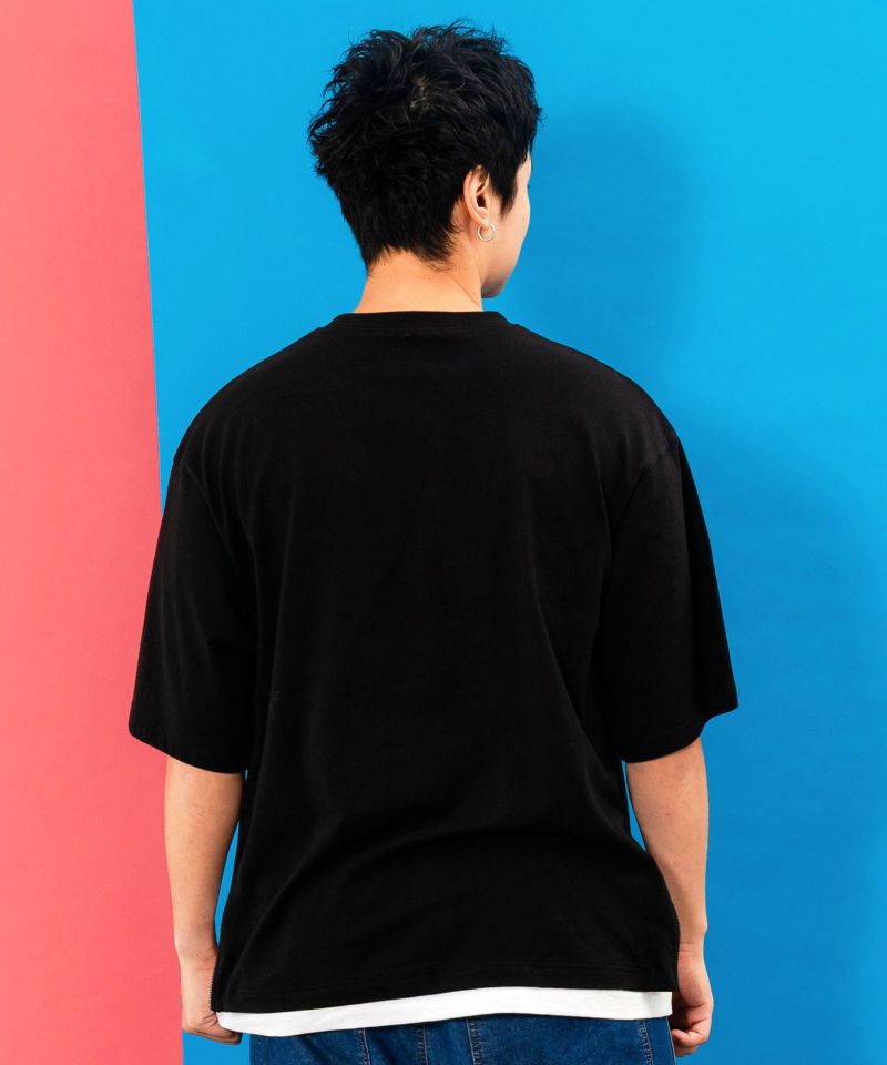 ネコ好きおばけうさぎUFO柄Tシャツ-28