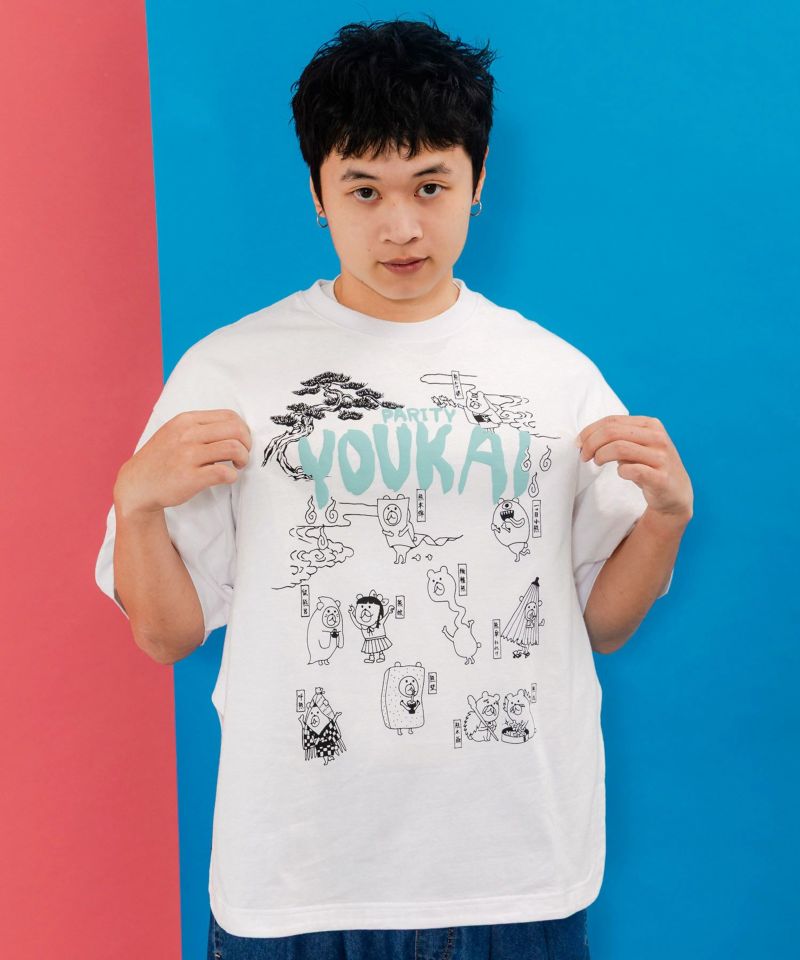 Parityのクマ妖怪Tシャツ-3