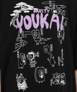 Parityのクマ妖怪Tシャツ-13
