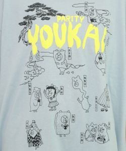 Parityのクマ妖怪Tシャツ-17