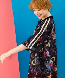 152704：スカラーマーク×POP総柄レースチュニックの通販-ScoLar