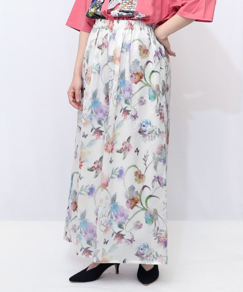 花柄シャイニーシアーパンツ-9