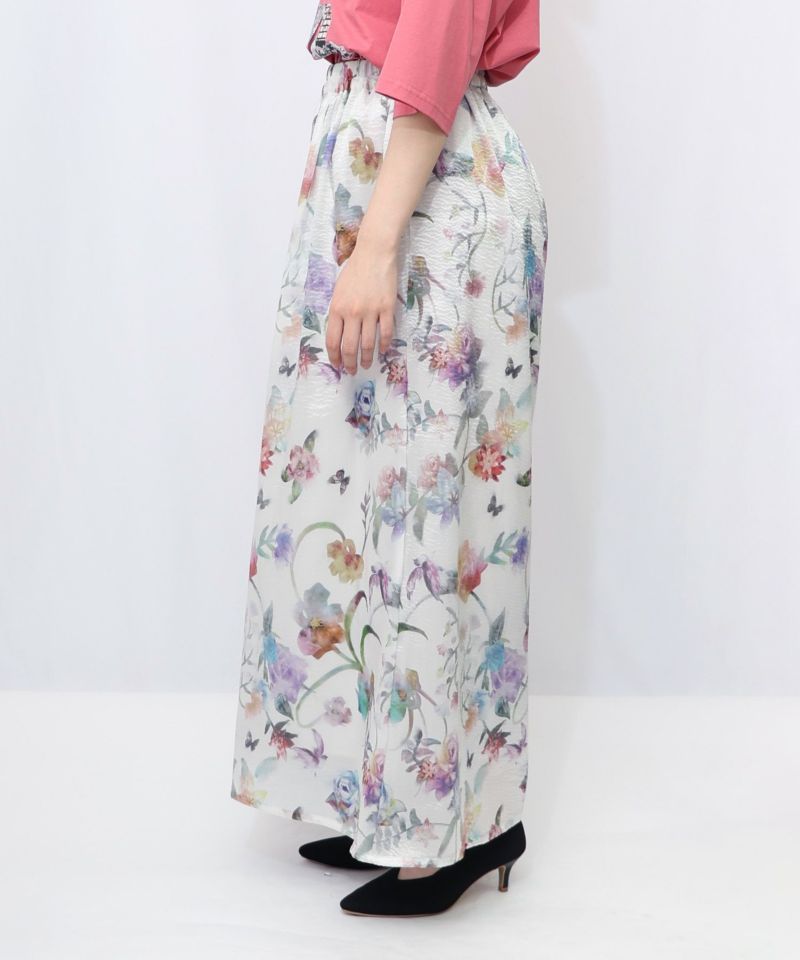 花柄シャイニーシアーパンツ-10