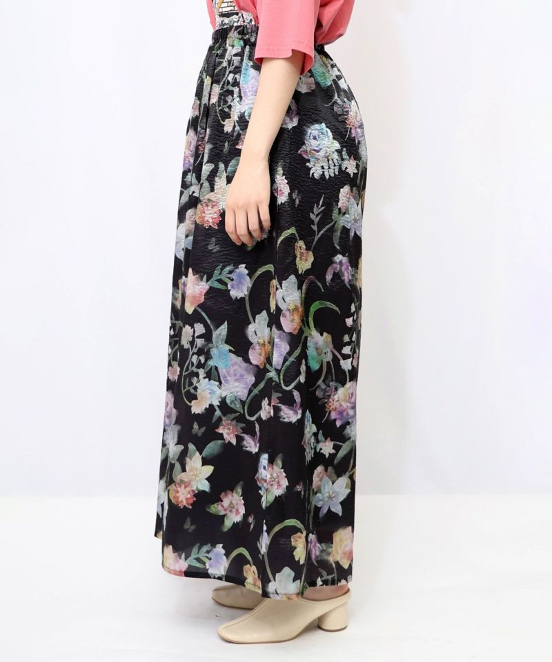 花柄シャイニーシアーパンツ-14