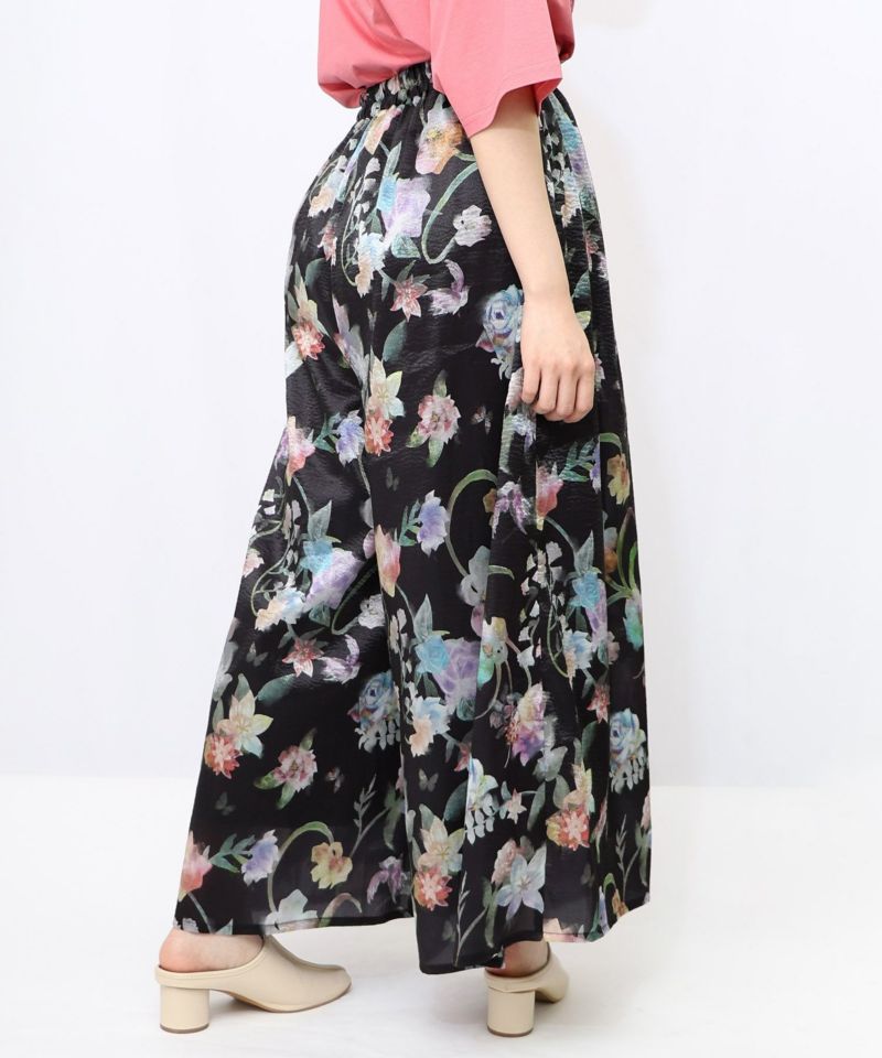 花柄シャイニーシアーパンツ-15