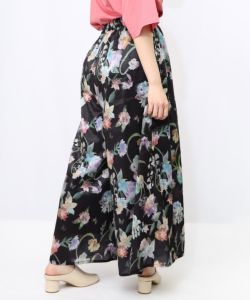 552256：花柄シャイニーシアーパンツの通販-ScoLar