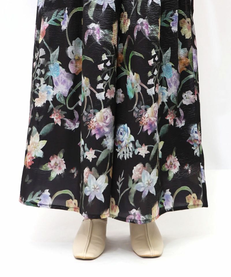 花柄シャイニーシアーパンツ-19